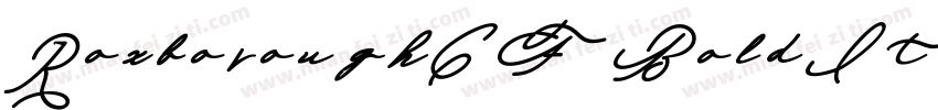 RoxboroughCF BoldItalic字体转换
